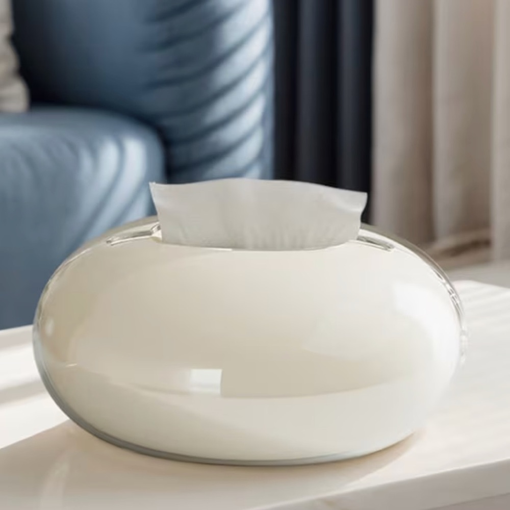 Bed Bath & Beyond Cream Tissue Holder